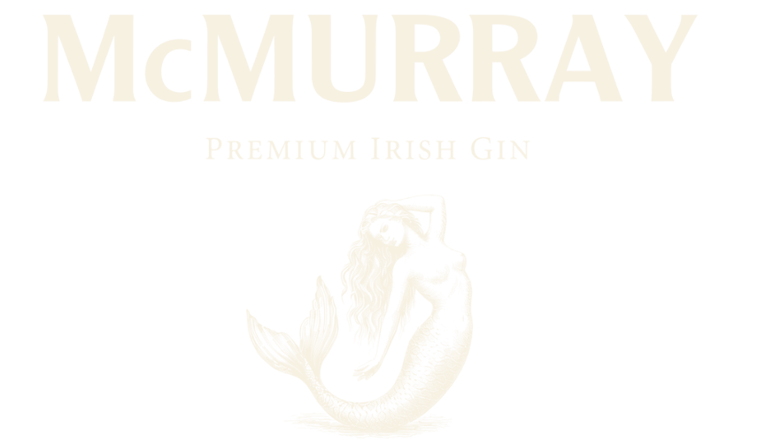 McMurray Premium Irish Gin with mermaid logo